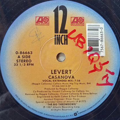 Levert : Casanova / Throwdown (12", Single, SRC)