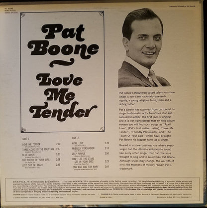 Pat Boone : Love Me Tender (LP, Album)