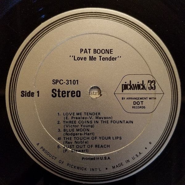 Pat Boone : Love Me Tender (LP, Album)