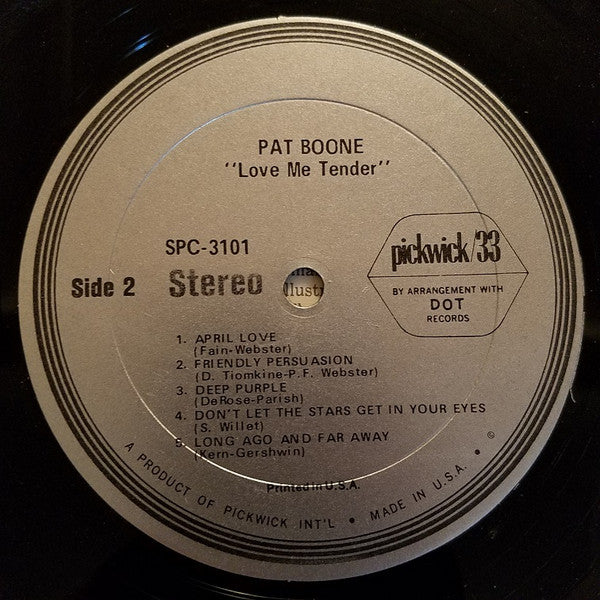 Pat Boone : Love Me Tender (LP, Album)