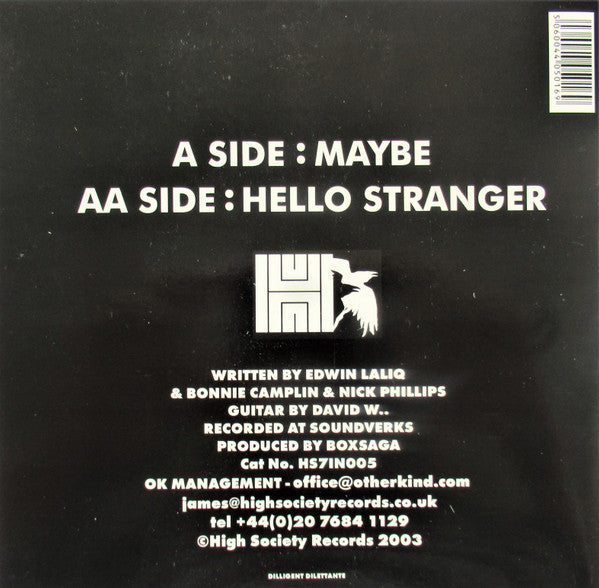 Ed Laliq : Hello Stranger (7", Single)