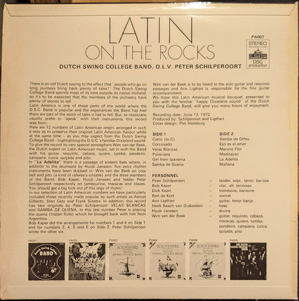 The Dutch Swing College Band : Latin On The Rocks (LP, Album)