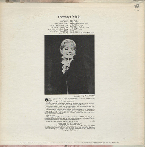 Petula Clark : Portrait Of Petula (LP, Album)