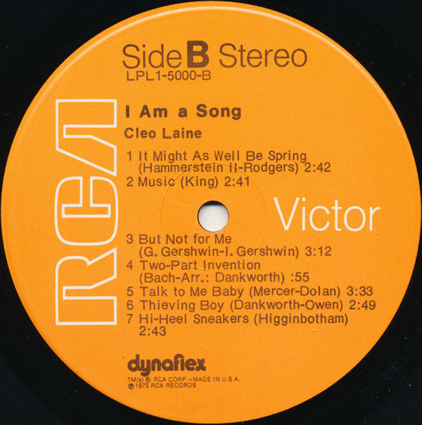 Cleo Laine : I Am A Song (LP, Album)