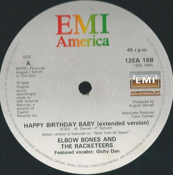 Elbow Bones And The Racketeers : Happy Birthday, Baby (12")