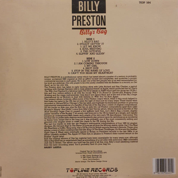 Billy Preston : Billy's Bag (LP, Comp)