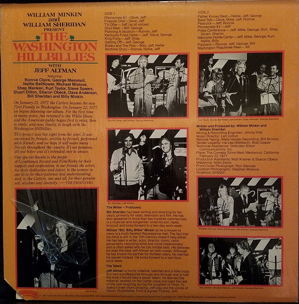 The Washington Hillbillies : The Washington Hillbillies (LP, Album)