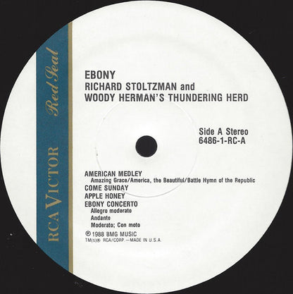 Richard Stoltzman & Woody Herman And The Thundering Herd : Ebony (LP, Album)