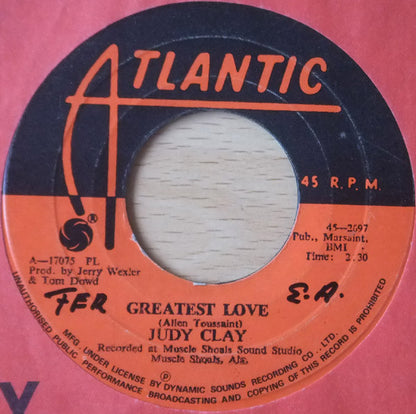 Judy Clay : Greatest Love (7", Single)