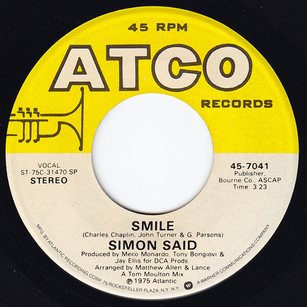 Simon Said : Smile (7")