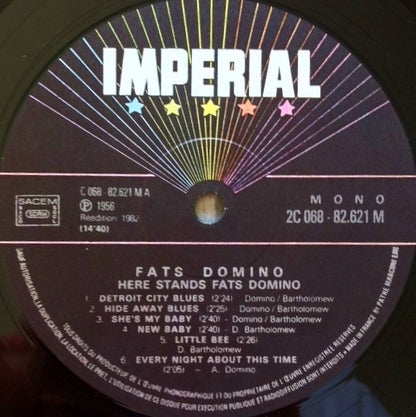 Fats Domino : Here Stands Fats Domino (LP, Album, Mono, RE)