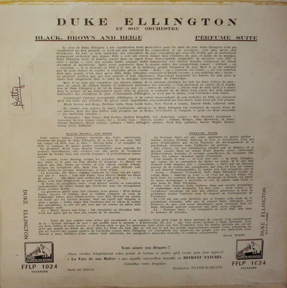 Duke Ellington And His Orchestra : Perfume Suite, Black Brown And Beige (10", Album)