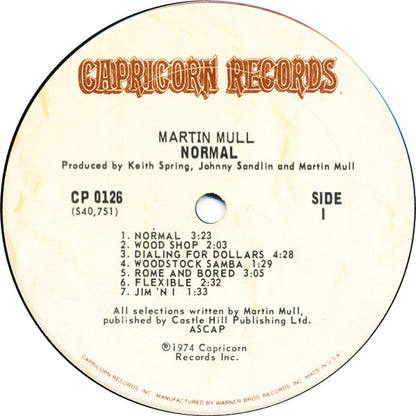 Martin Mull : Normal (LP, Album, Ter)