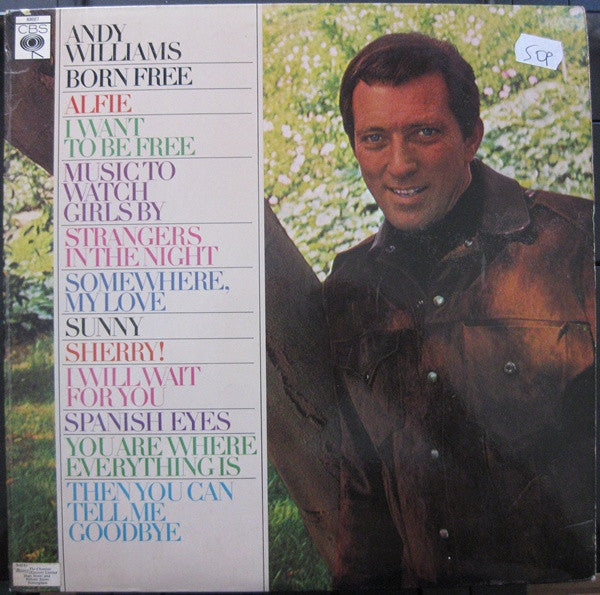 Andy Williams : Born Free (LP, Album, Mono)