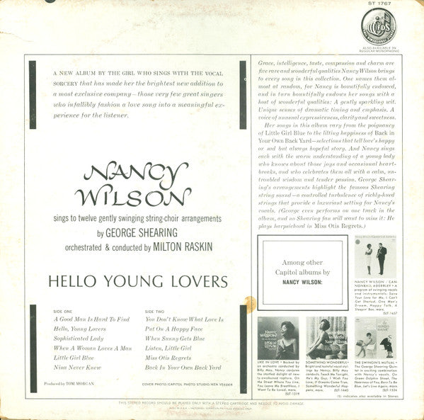 Nancy Wilson : Hello Young Lovers (LP, Album)