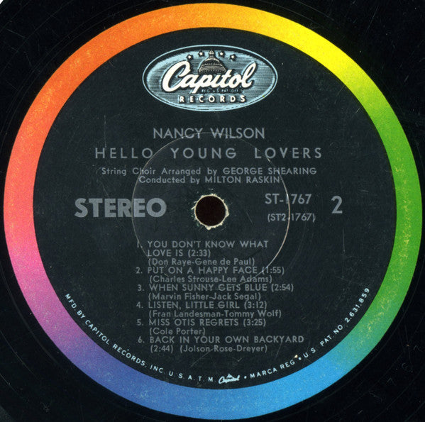 Nancy Wilson : Hello Young Lovers (LP, Album)