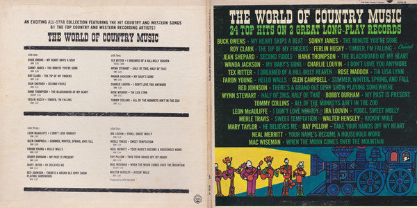 Various : The World Of Country Music (2xLP, Comp, Mono)