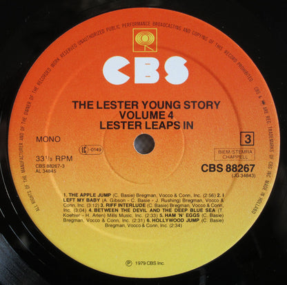 Lester Young : The Lester Young Story Vol.4 "Lester Leaps In" (2xLP, Comp, Mono)