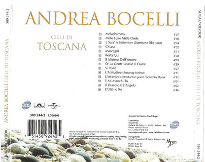 Andrea Bocelli : Cieli Di Toscana (CD, Album)