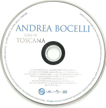 Andrea Bocelli : Cieli Di Toscana (CD, Album)