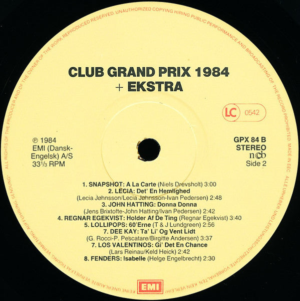 Various : Club Grand Prix + 6 Ekstra Hits (LP, Club)