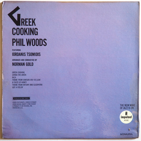 Phil Woods : Greek Cooking (LP, Mono)