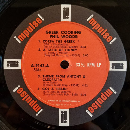 Phil Woods : Greek Cooking (LP, Mono)