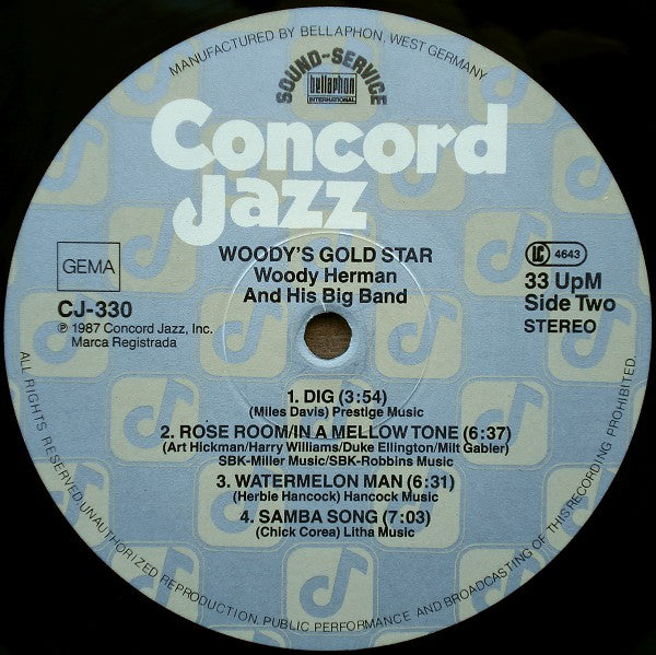 The Woody Herman Big Band : Woody's Gold Star (LP, Album)