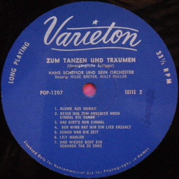 Various : Zum Tanzen Und Träumen - Unvergängliche Schlager (LP)