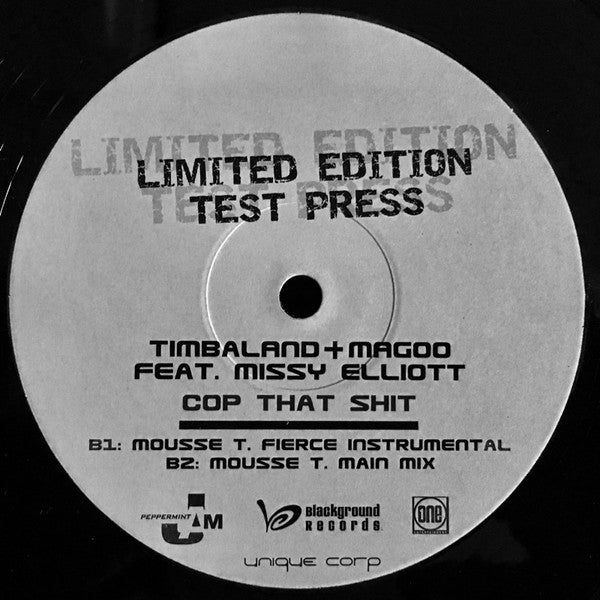 Timbaland & Magoo Feat. Missy Elliott : Cop That Shit (Mousse T. Mixes) (12", Ltd, TP)