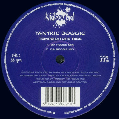 Tantric Boogie : Temperature Rise (12")