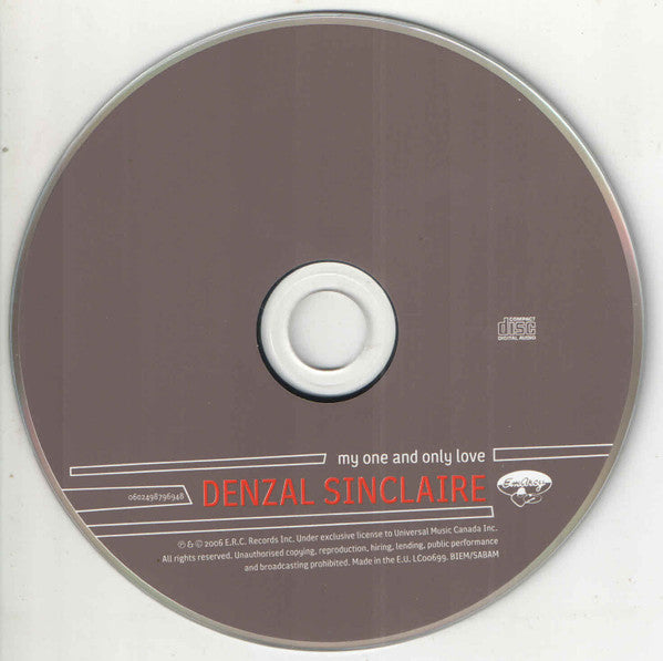 Denzal Sinclaire : My One And Only Love (CD, Album)