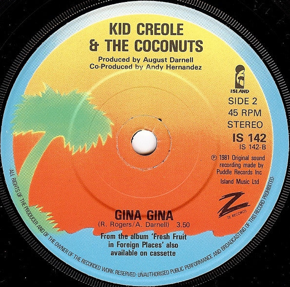 Kid Creole And The Coconuts : The Lifeboat Party (7", Single)