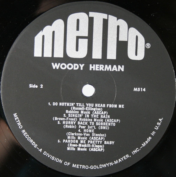 Woody Herman : Woody Herman (LP, Album, Mono)