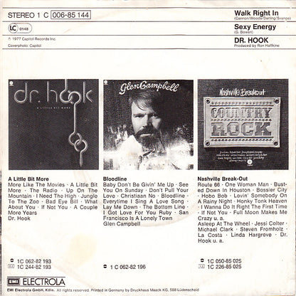 Dr. Hook : Walk Right In (7", Single)