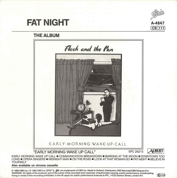 Flash & The Pan : Midnight Man (7", Single)