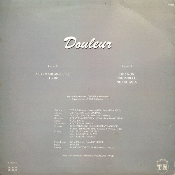 Douleur : Nkumbele (LP)