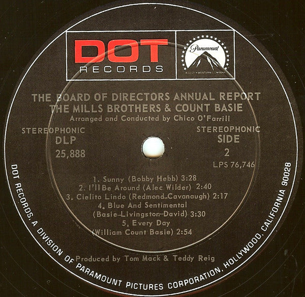 The Mills Brothers & Count Basie : The Board Of Directors Annual Report (LP)