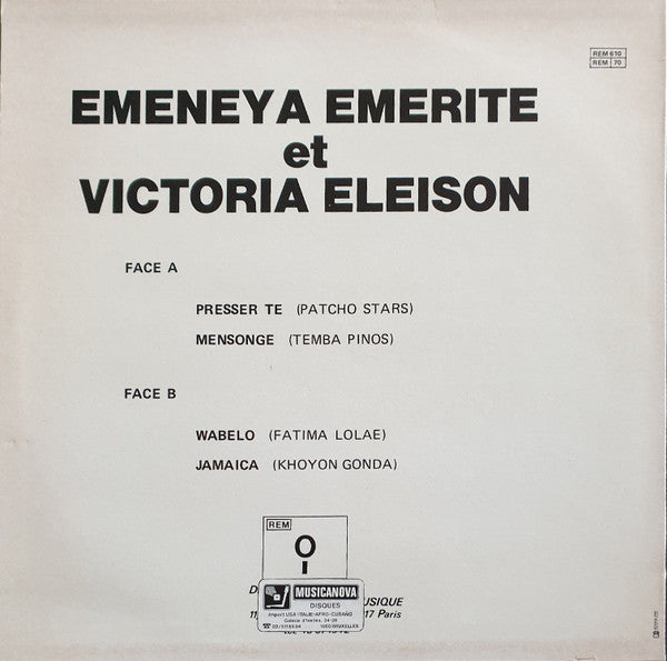 Kester Emeneya Et Le Victoria Eleison : Presser Te (LP)