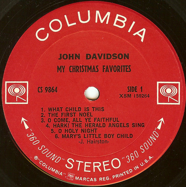 John Davidson : My Christmas Favorites (LP, Album, Pit)