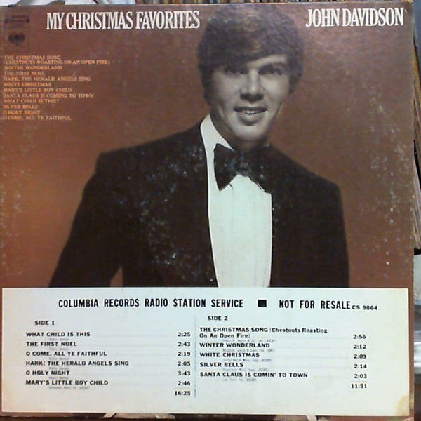 John Davidson : My Christmas Favorites (LP, Album, Pit)