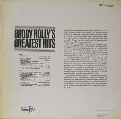 Buddy Holly : Buddy Holly's Greatest Hits (LP, Comp, RE)