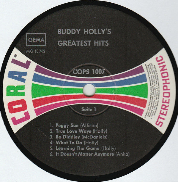 Buddy Holly : Buddy Holly's Greatest Hits (LP, Comp, RE)