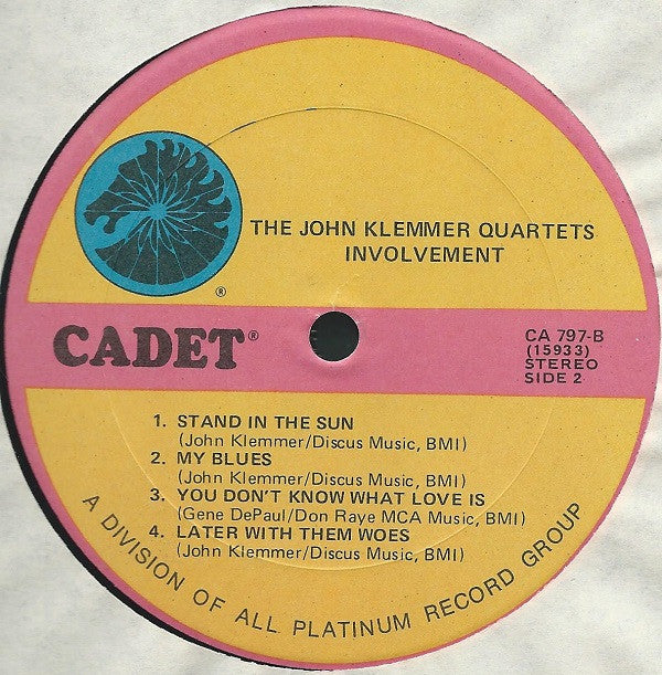 The John Klemmer Quartets : Involvement (LP, Album, RE)