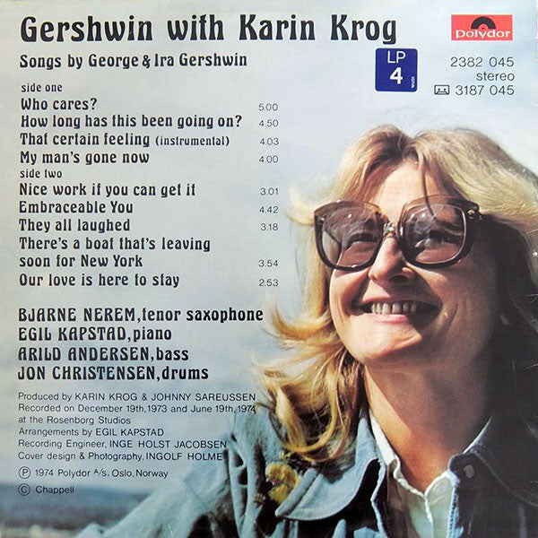 Karin Krog : Gershwin With Karin Krog (LP, Album)