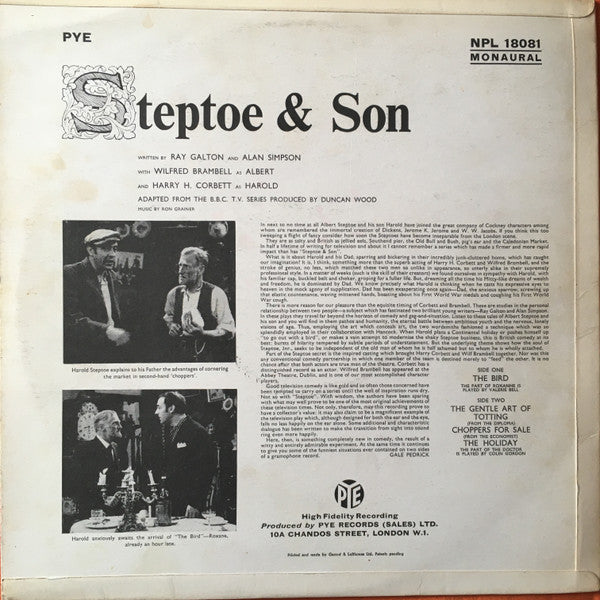 Wilfrid Brambell And Harry H. Corbett : Steptoe And Son (LP, Mono)