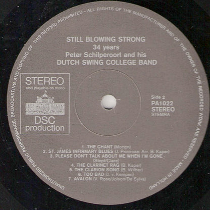 Peter Schilperoort And His The Dutch Swing College Band : Still Blowing Strong - 34 Years (LP)