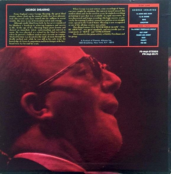 George Shearing / The Bob Freedman Orchestra : It's Real George (LP, Album)