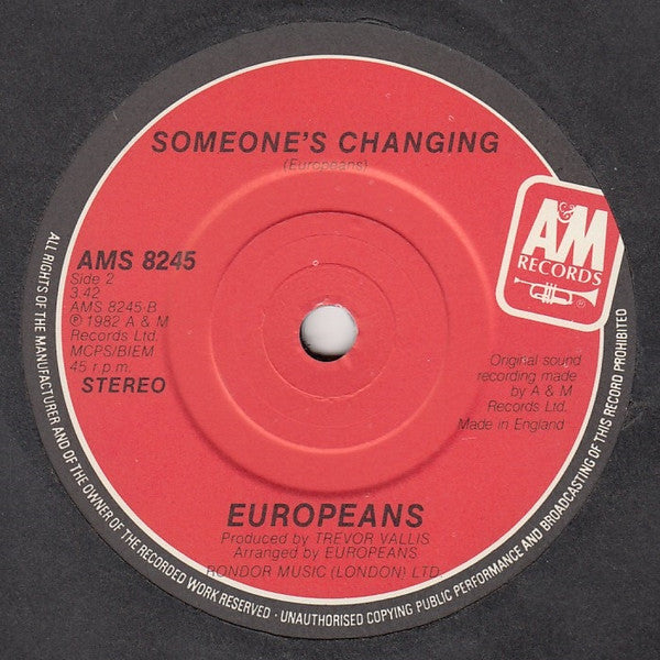 Europeans : The Animal Song (7", Single)