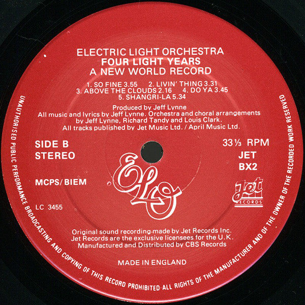 Electric Light Orchestra : Four Light Years (4xLP, Comp + Box)